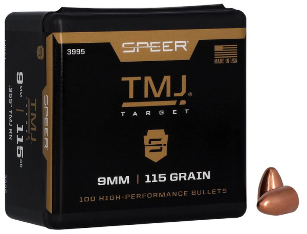9mm/ .355 115 Grain TMJ RN 100 Stück